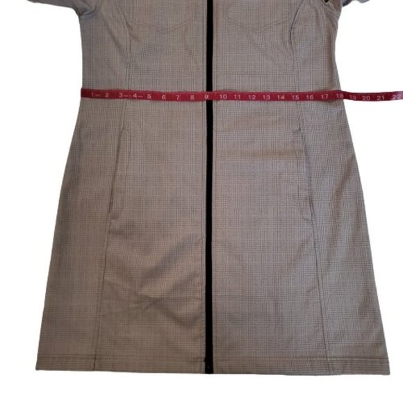 Mondetta Womens Full Zip Front Fleece Lined Plaid Trench Rain Coat Jacket Medium - Picture 9 of 15